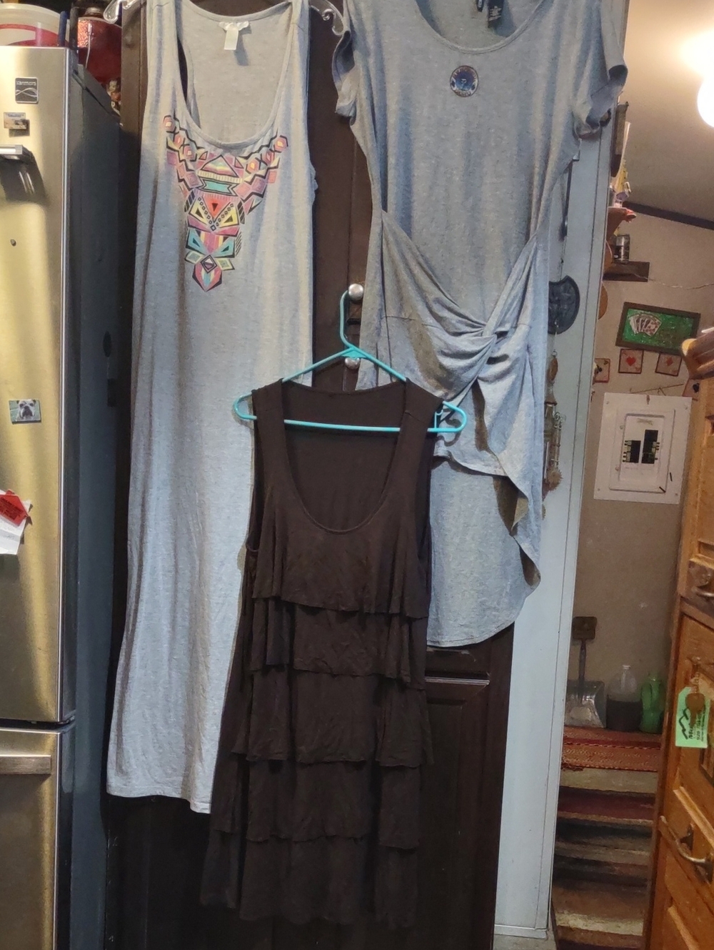 Lot Of 3 (Two Size XL one L) Cotton Summer Maxi/Midi Dresses